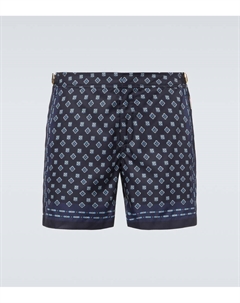 Плавки с принтом бульдога, Night Iris Orlebar brown