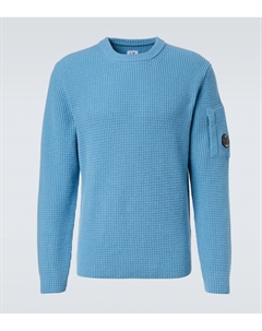 Рельефный свитер из смесовой шерсти, Aegean Blue C.p. company