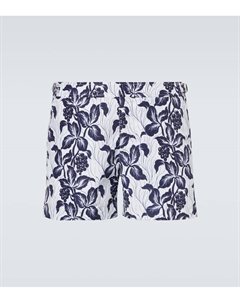 Бульдог плавки с цветочным принтом, Night Iris Orlebar brown