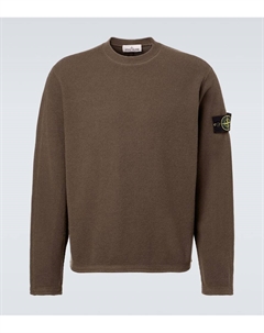 Свитшот из шерстяной смеси Compass, Military Green Stone island