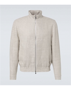 Бомбер из льна, шерсти и шелка, Juta Brunello cucinelli