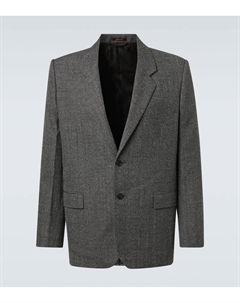 Шерстяной блейзер, Black/White Gucci