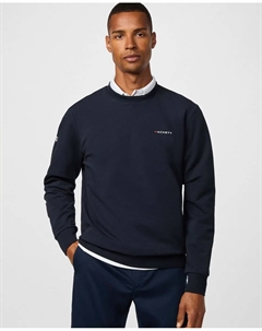 Мужской свитер с круглым вырезом, темно-синий Hackett