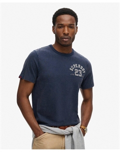 Винтажная спортивная футболка с круглым вырезом и короткими рукавами Superdry