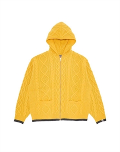 Свитер x Goodenough Zip Up Hooded Sweater, Yellow Supreme