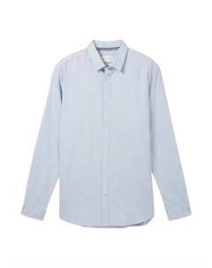Рубашка Slim Fit на пуговицах, Light blue Tom tailor