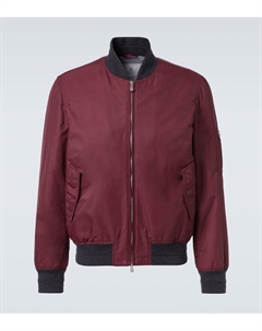 Утепленная куртка-бомбер, Amaranto Brunello cucinelli