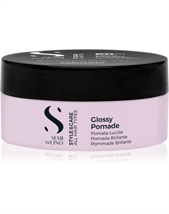 Глянцевая помада Semi di lino style&care с консистенцией воска, позволяющая легко менять прически, с чрезвычайно блестящим эффектом, 100 мл Alfaparf milano
