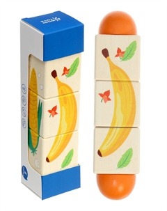 Кубики деревянные на оси Nobrand