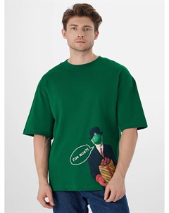 Футболка мужская зеленая с новогодним принтом Mark formelle