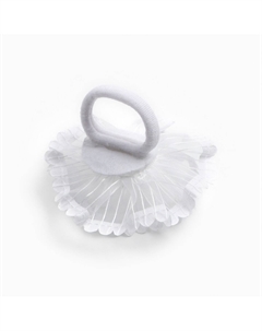 Бант для волос на резинке, белый, 2 штуки, 7 см, коты аристократы Disney