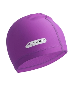 Шапочка для плавания детская swim, тканевая, обхват 46-52 см, цвет фиолетовый Onlytop