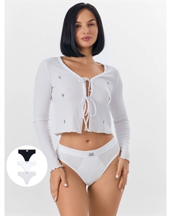 Трусы бразилиана женские в наборе, 3 шт Mark formelle