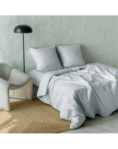 Постельное белье "Капри" Евро 215х240 Серебряный Pasionaria