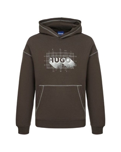 Хлопковое худи Hugo blue