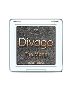 Тени для век THE MONO компактные с шиммером тон 06 Графит Divage