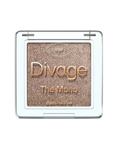 Тени для век THE MONO компактные с шиммером тон 03 Холодный бронзовый Divage