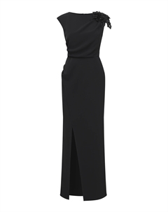 Платье с декоративным цветком Rinascimento