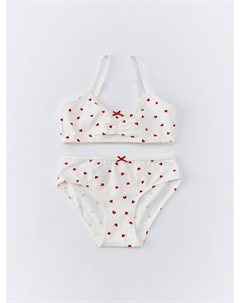 Набор из топа и трусов-слипов с принтом для девочек Sela