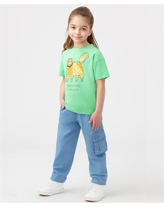 Джоггеры джинсовые голубые Button blue