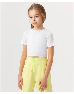 Кроп-топ белый Button blue