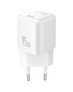Сетевое зарядное устройство Baseus PicoGo 45W EU Moon White (P10176800213-00)