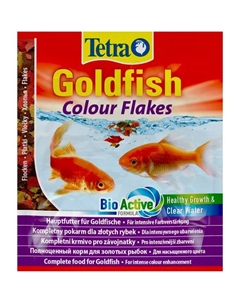 Goldfish Colour корм для золотых рыбок в хлопьях, 12 г Tetra