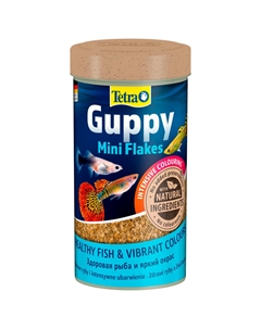 Guppy MiniFlakes корм для живородящих рыб и гуппи мини-хлопья, 250 мл Tetra