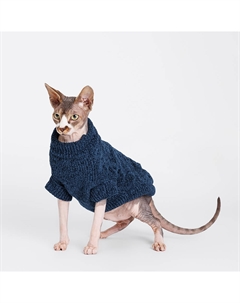 Свитер из шенилла для кошек и собак, L, графитовый Rurri