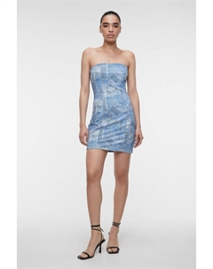 Платье-бандо мини облегающее без бретелей Befree