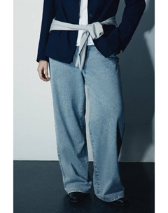 Джинсы широкие с высокой посадкой Befree