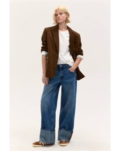 Джинсы baggy с широкими подворотами Befree