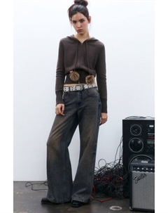 Джинсы широкие с декоративными швами Befree