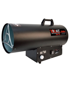 Пушка тепловая газовая BGH-50 25.01.047.076, 50 кВт, давление 1.5 бар, расход 3.63 кг/ч, производительность 950 м3/ч Brait