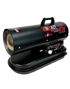 Пушка тепловая дизельная BR-10A 25.01.030.076, 10 кВт, производительность 330 м³/ч, бак 12 л, расход топлива 0.8 л/ч Brait
