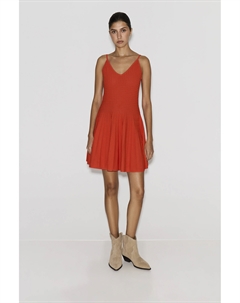 Платье мини ажурное кораллового цвета 2mood