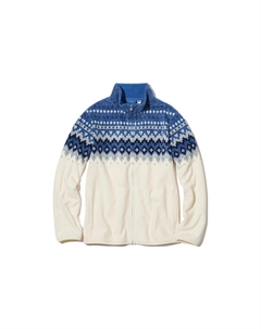 Куртка, молочно-белый/синий Uniqlo