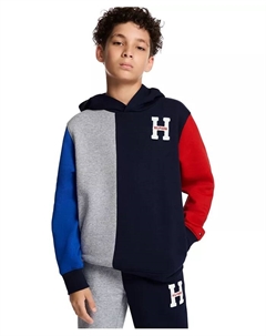 Мальчиковая худи с цветными блоками 8-20, синий Tommy hilfiger