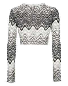 Топ Siviglia с узором, серый Mc2 saint barth