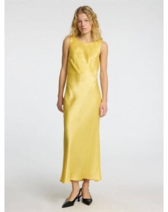 Selene сатиновое платье-макси с капюшоном на спине, Sundress Selected