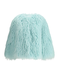 Шуба из искусственного меха, синий Forte forte