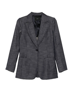 Однобортный пиджак с накладным карманом, серый Joseph