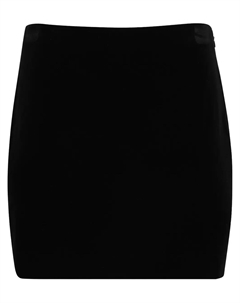 Бархатная мини-юбка, черный Miu miu