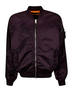Бомбер на молнии, красный Alpha industries