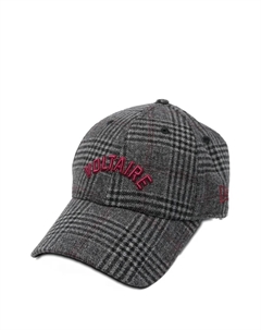 Кепка в клетку с вышитым логотипом, серый Zadig&voltaire