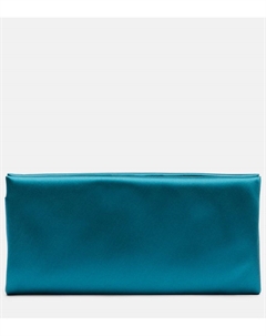 Вечерний клатч Cassandre из сатина, Dark Aquamarine Saint laurent