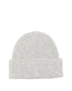 Ребристая шапка с логотипом, серый Liu jo