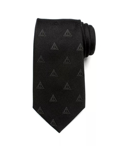 Галстук мужской Дары Смерти, черный Harry potter