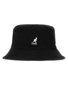 Панама с вышитым логотипом, черный Kangol