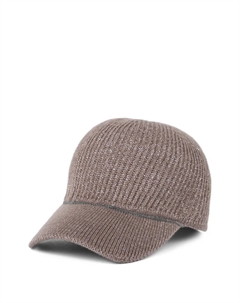 Бейсболка с люрексом, коричневый Brunello cucinelli